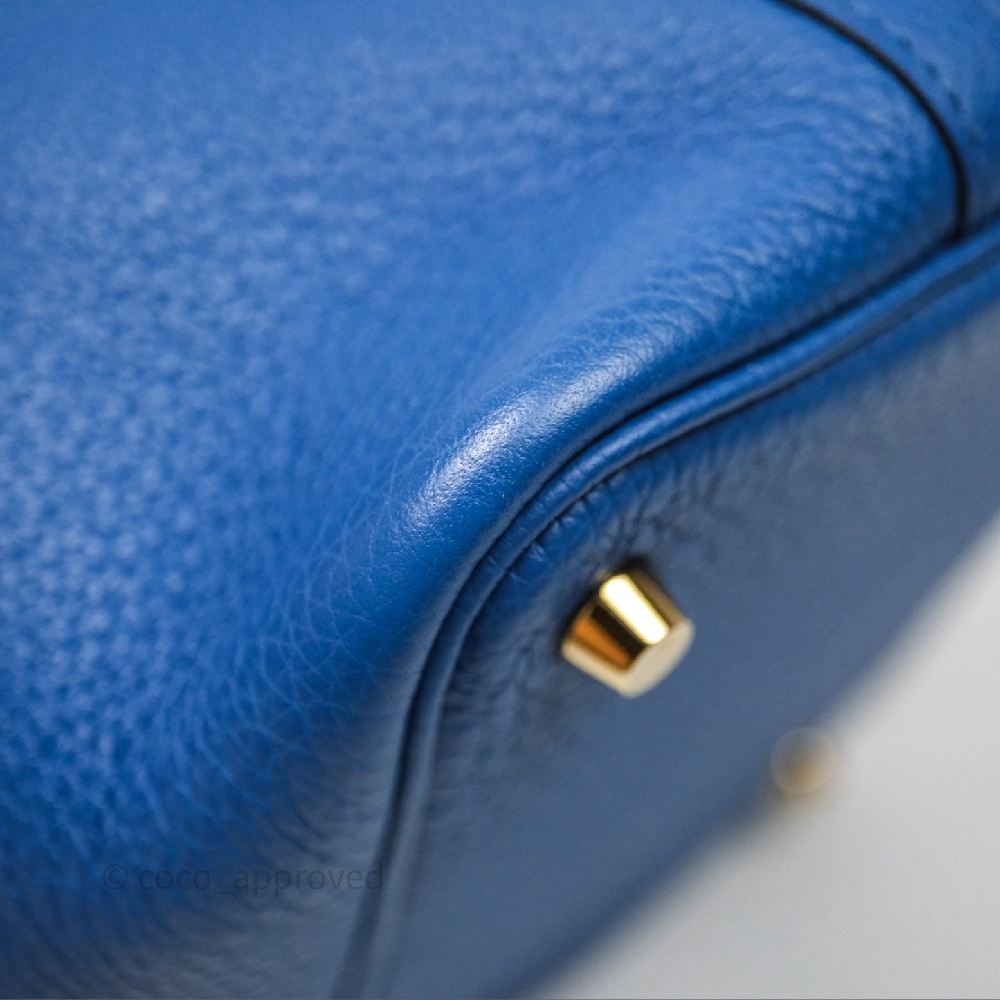 Hermès Picotin Lock 18 Taurillon Maurice 71 Bleu France Gold Hardware