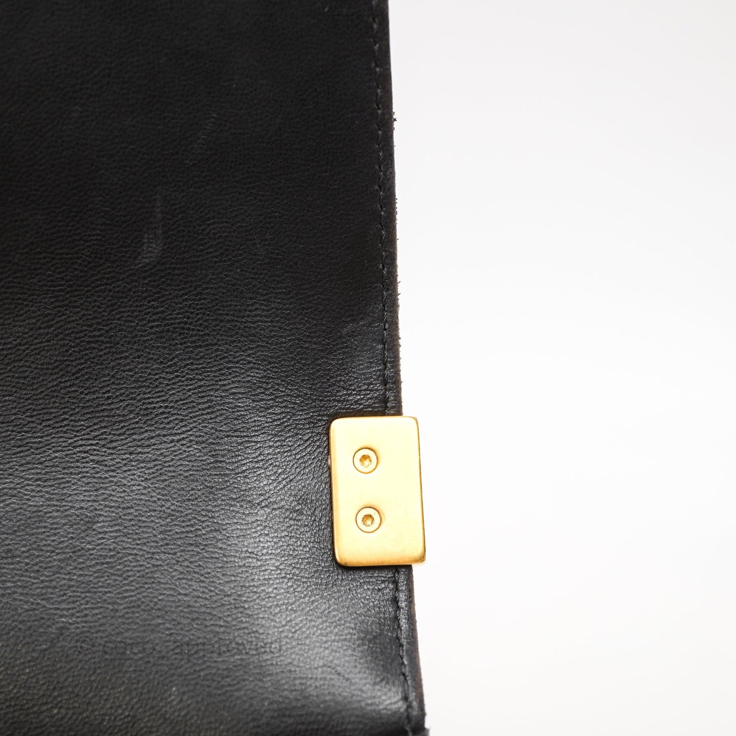 Chanel Medium Boy Quilted Black Lambskin Aged Gold Hardware