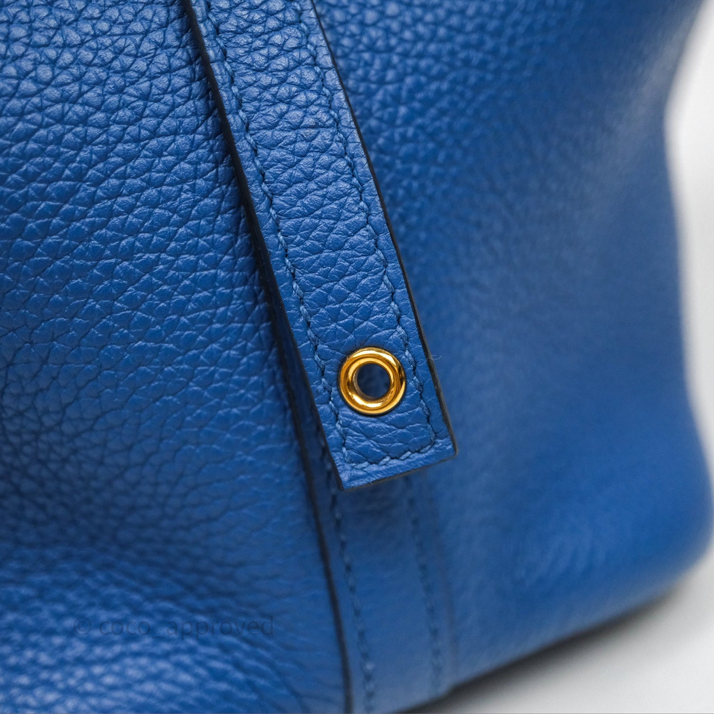 Hermès Picotin Lock 18 Taurillon Maurice 71 Bleu France Gold Hardware