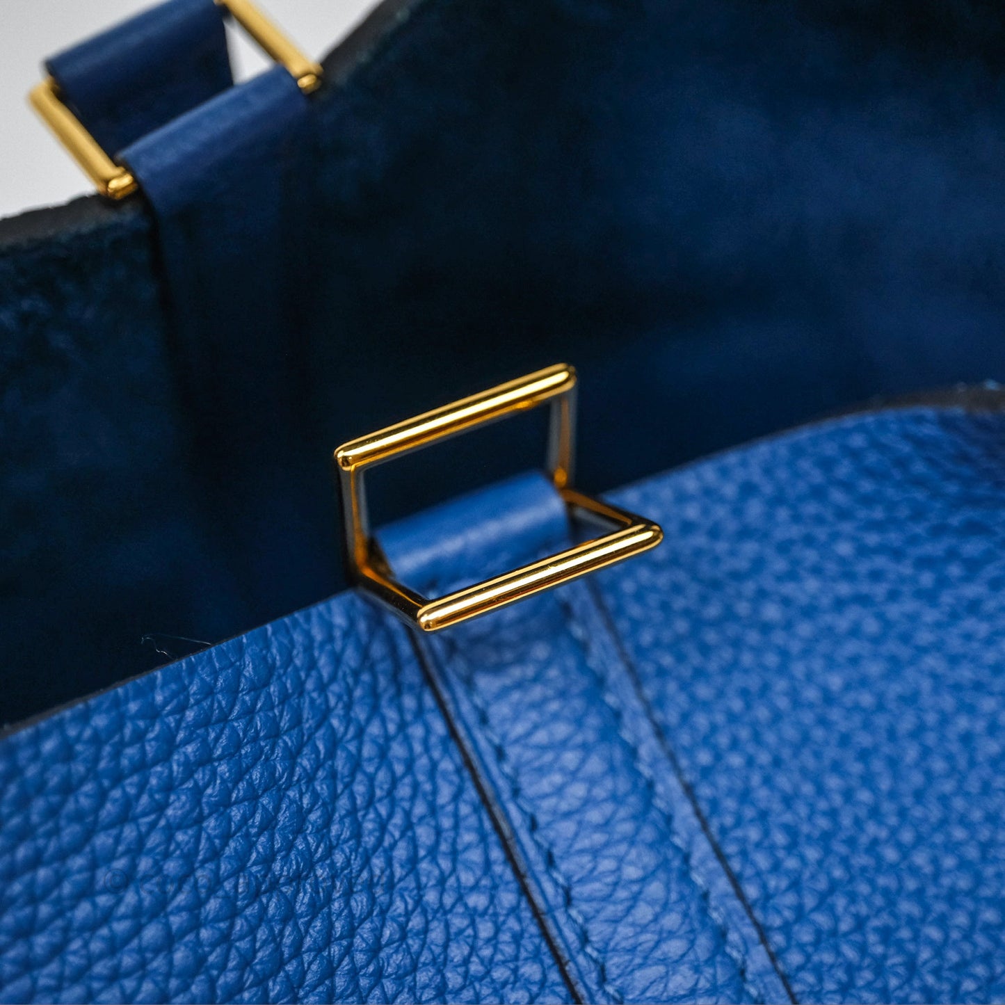 Hermès Picotin Lock 18 Taurillon Maurice 71 Bleu France Gold Hardware