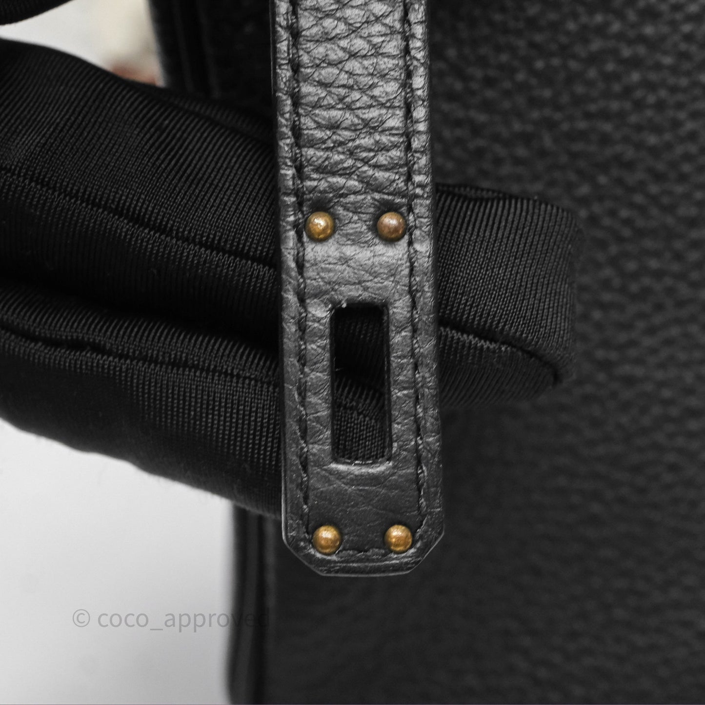 Hermes Birkin 25 Black Togo Gold Hardware