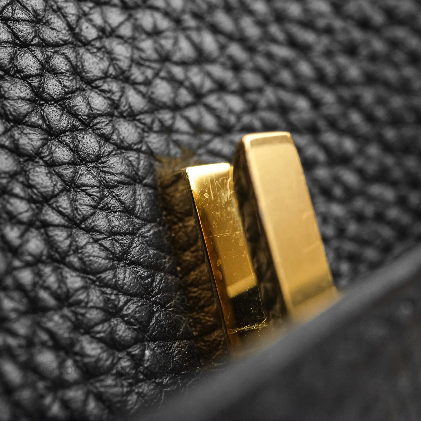 Hermes Birkin 25 Black Togo Gold Hardware