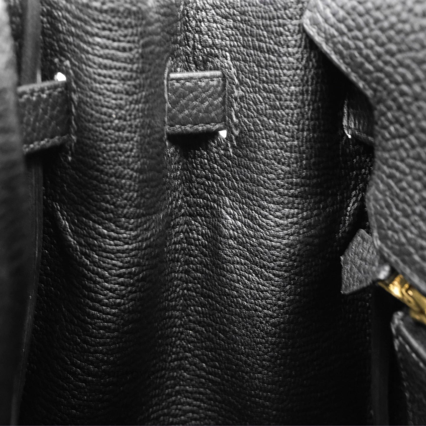 Hermes Birkin 25 Black Togo Gold Hardware