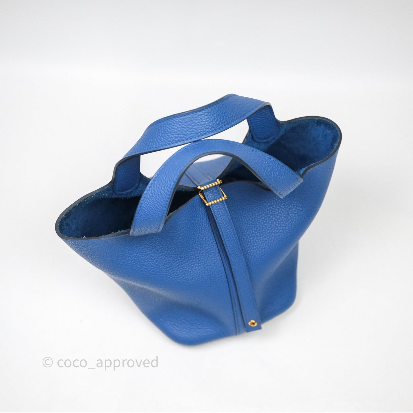 Hermès Picotin Lock 18 Taurillon Maurice 71 Bleu France Gold Hardware