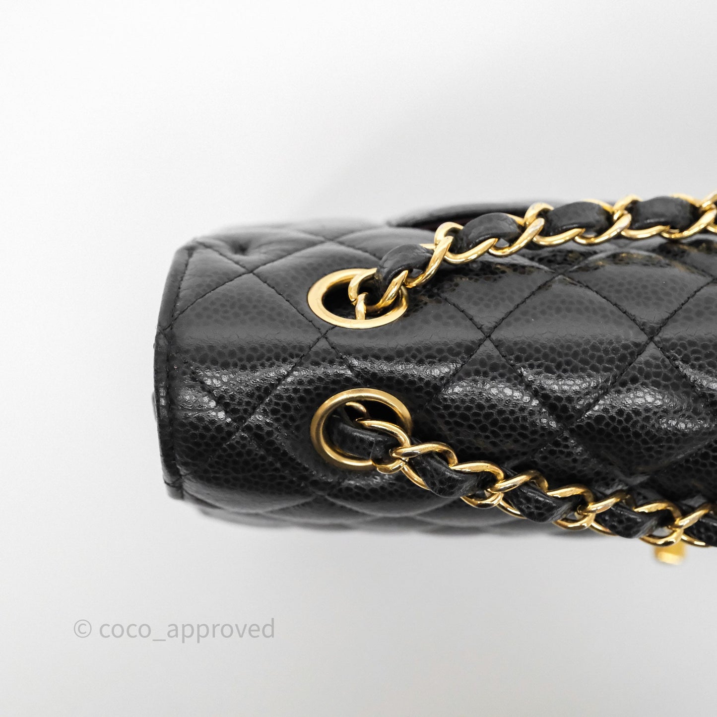 Chanel Classic M/L Medium Flap Quilted Black Caviar Gold Hardware