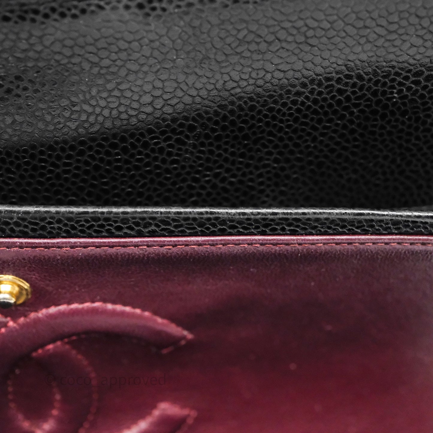 Chanel Classic M/L Medium Flap Quilted Black Caviar Gold Hardware