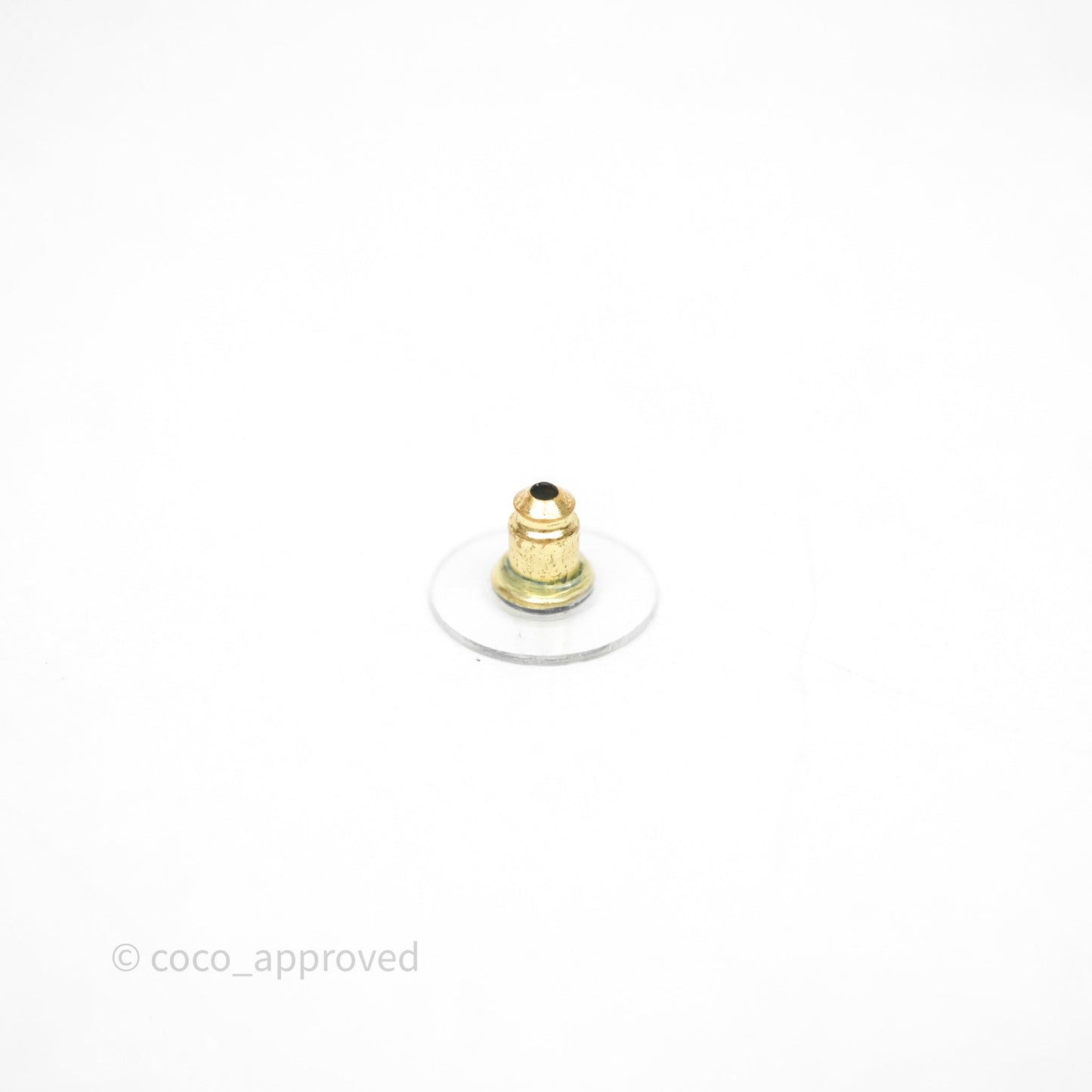 Chanel CC Crystals Earrings Gold Tone 23V