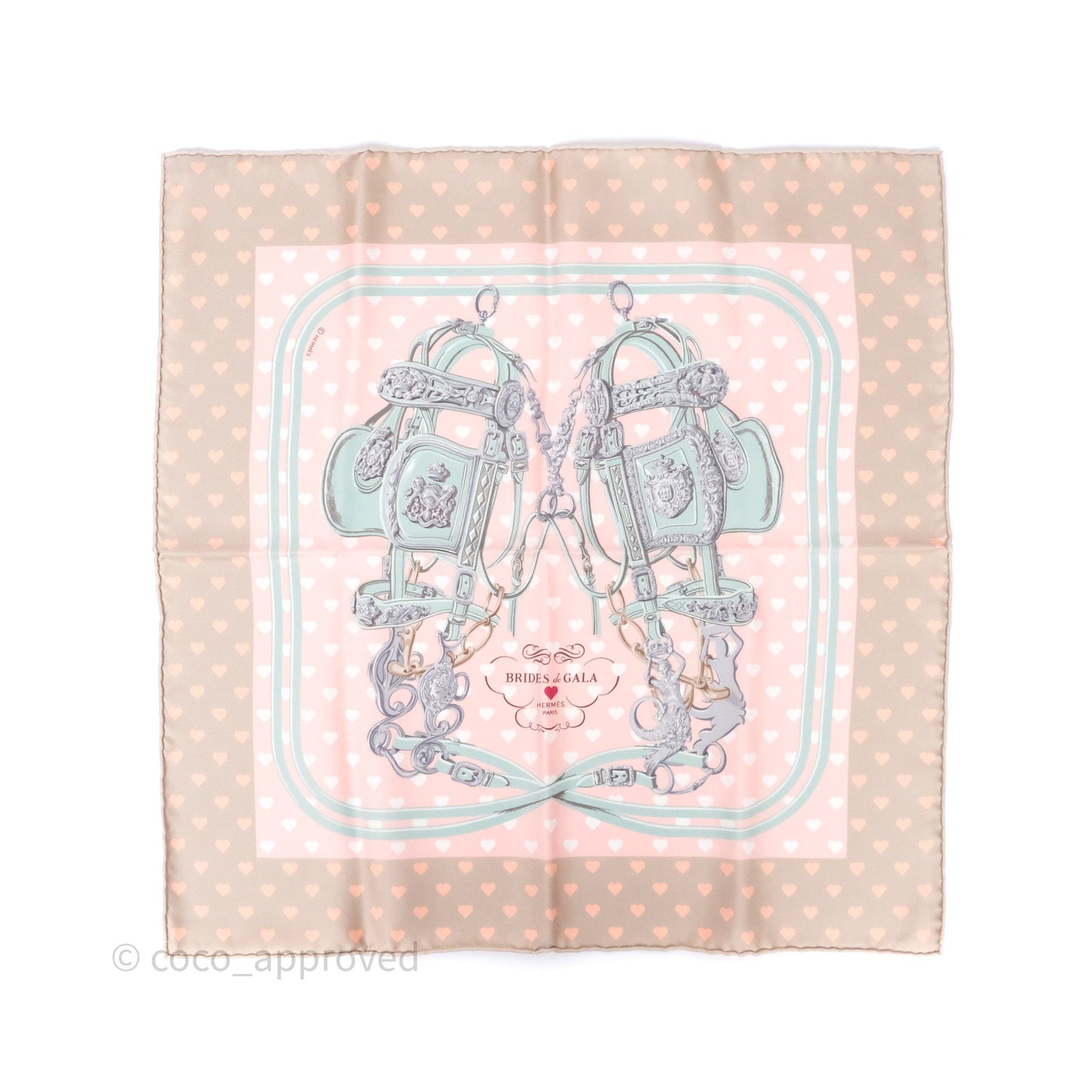 Hermès Brides de Gala Love Silk Scarf 45