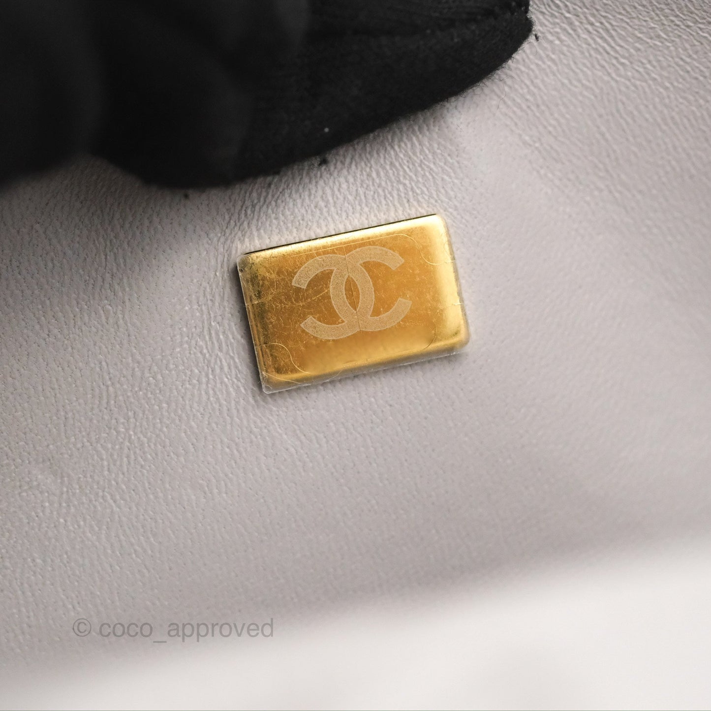 Chanel Classic M/L Medium Double Flap Grey Caviar Gold Hardware