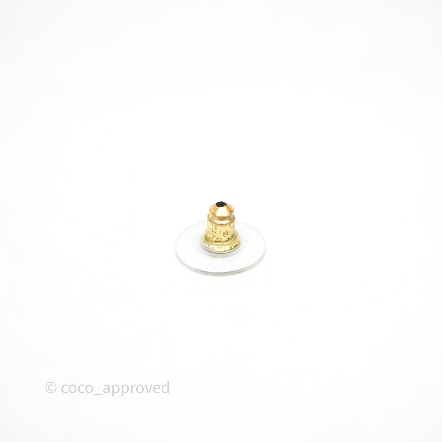 Chanel CC Crystals Earrings Gold Tone 23V
