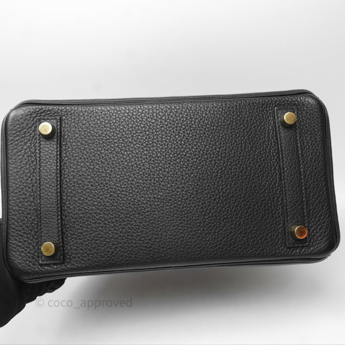 Hermes Birkin 25 Black Togo Gold Hardware