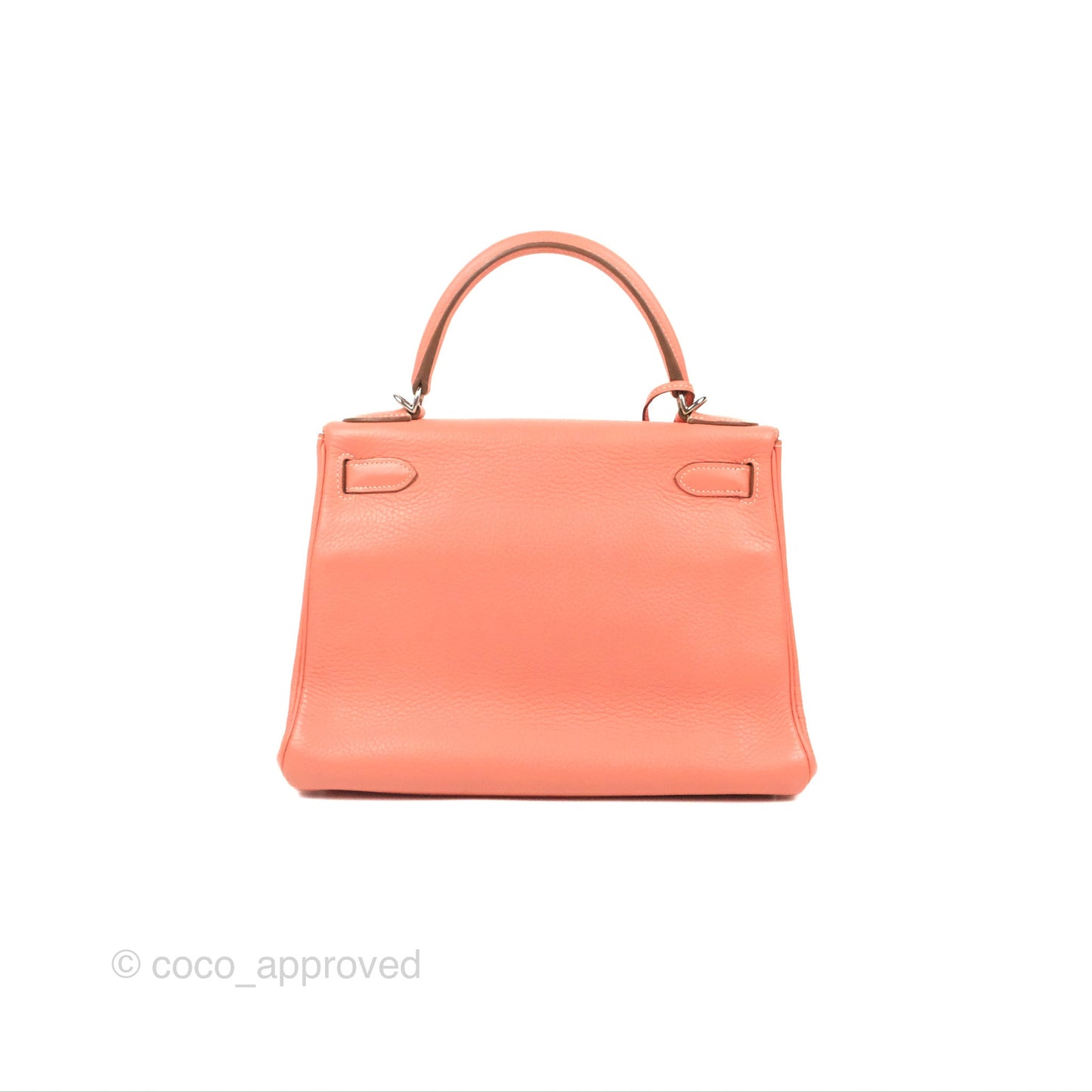 Hermès Kelly Retourne 28 Crevette Clemence Palladium Hardware