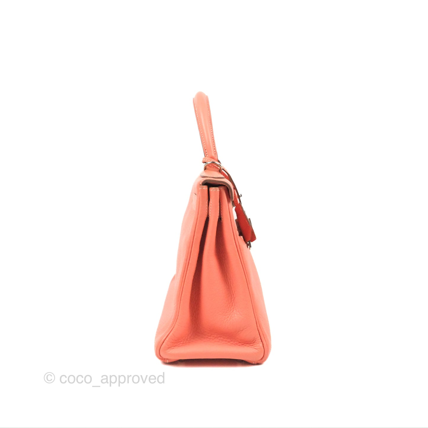Hermès Kelly Retourne 28 Crevette Clemence Palladium Hardware