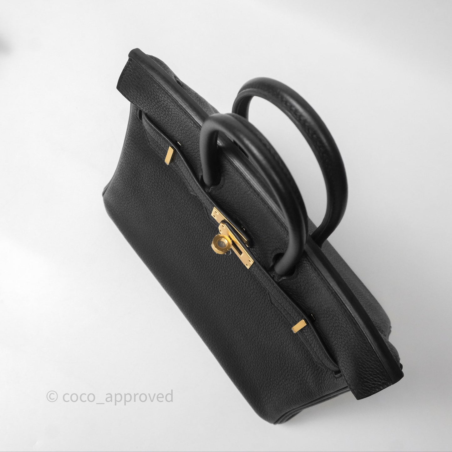Hermes Birkin 25 Black Togo Gold Hardware