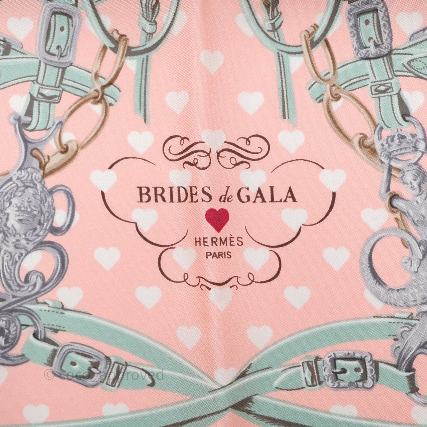 Hermès Brides de Gala Love Silk Scarf 45