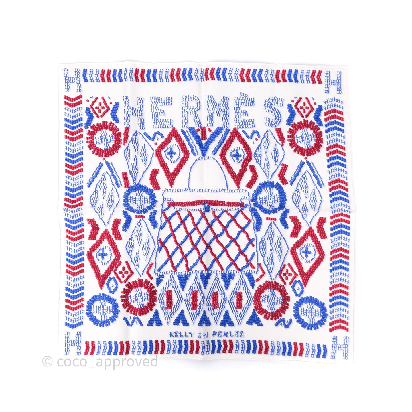 Hermès Kelly en Perles Scarf 45