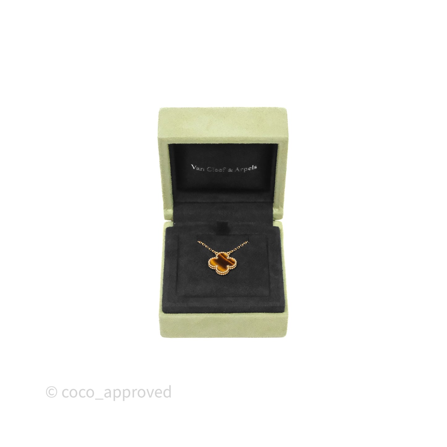 Van Cleef & Arpels Vintage Alhambra Pendant Necklace Gold Tone