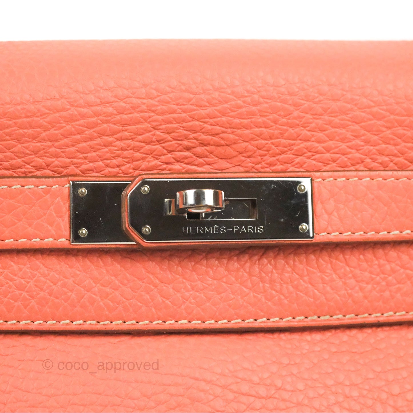 Hermès Kelly Retourne 28 Crevette Clemence Palladium Hardware
