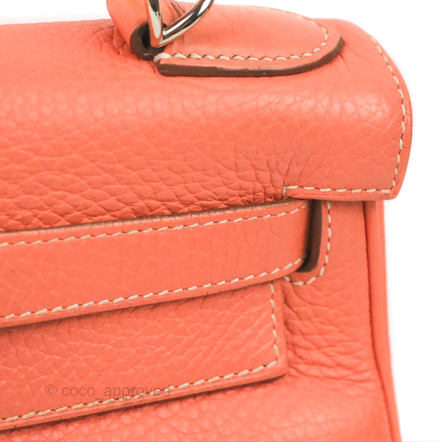 Hermès Kelly Retourne 28 Crevette Clemence Palladium Hardware