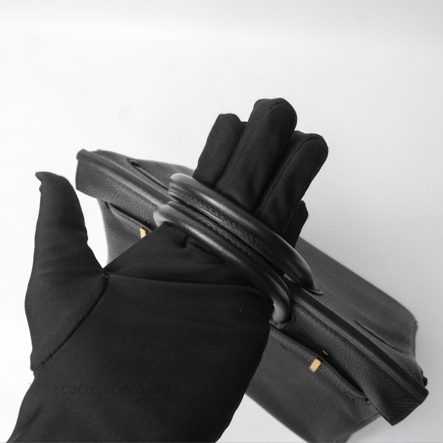 Hermes Birkin 25 Black Togo Gold Hardware