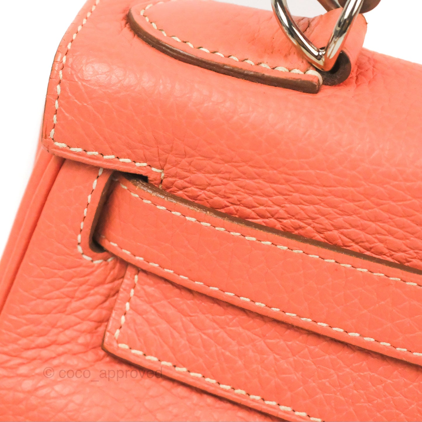 Hermès Kelly Retourne 28 Crevette Clemence Palladium Hardware