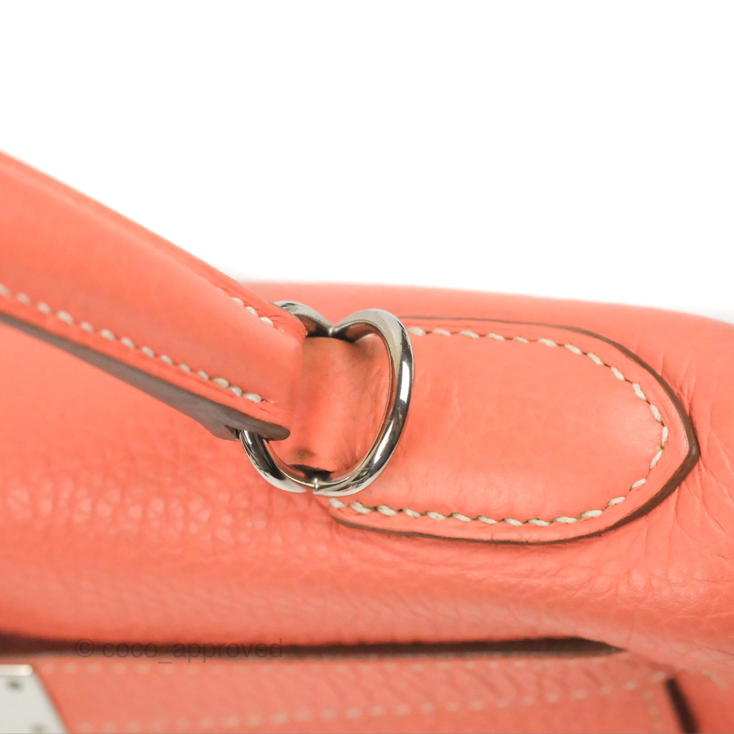 Hermès Kelly Retourne 28 Crevette Clemence Palladium Hardware