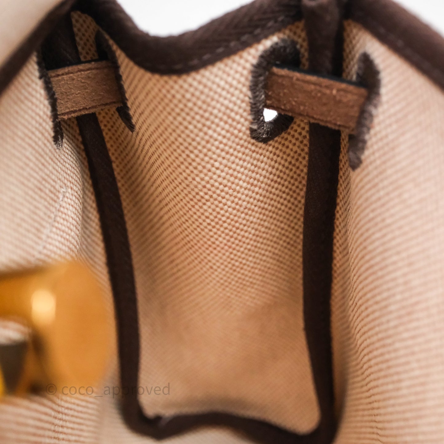 Hermès Herbag Zip 20 Mini Ecru/ Beige Canva Gold Hardware
