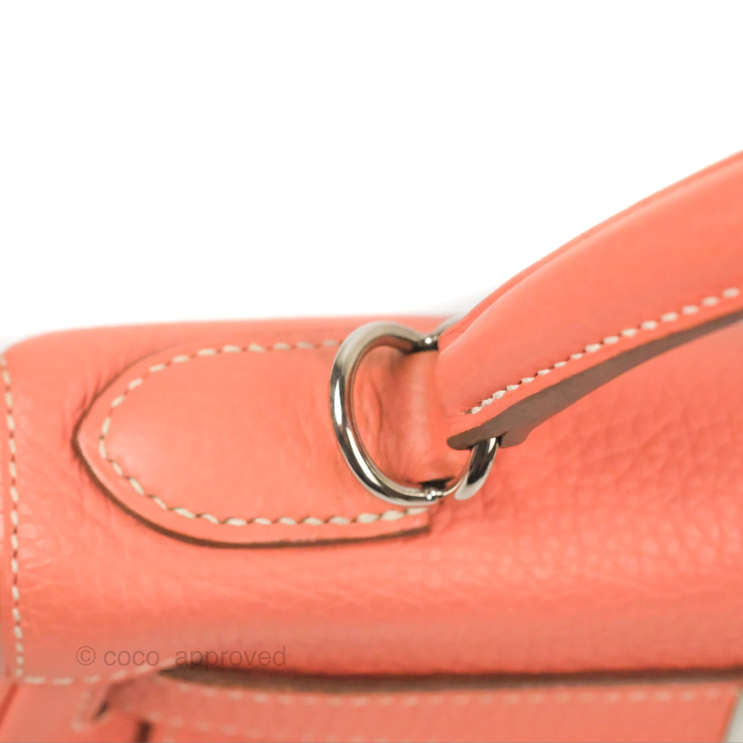 Hermès Kelly Retourne 28 Crevette Clemence Palladium Hardware