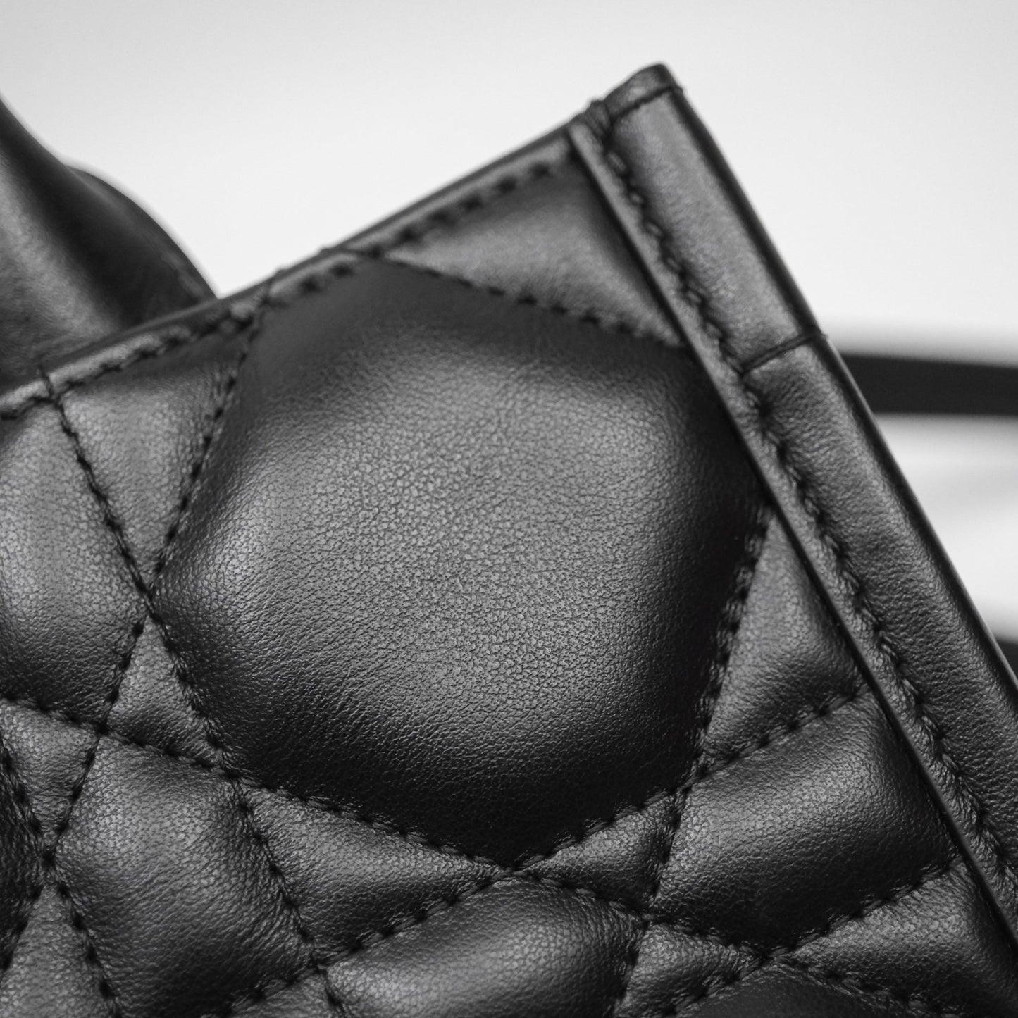 Christian Dior Mini Dior Book Tote Black Macrocannage Calfskin Gold Hardware