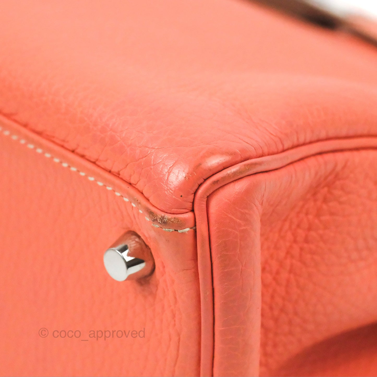Hermès Kelly Retourne 28 Crevette Clemence Palladium Hardware