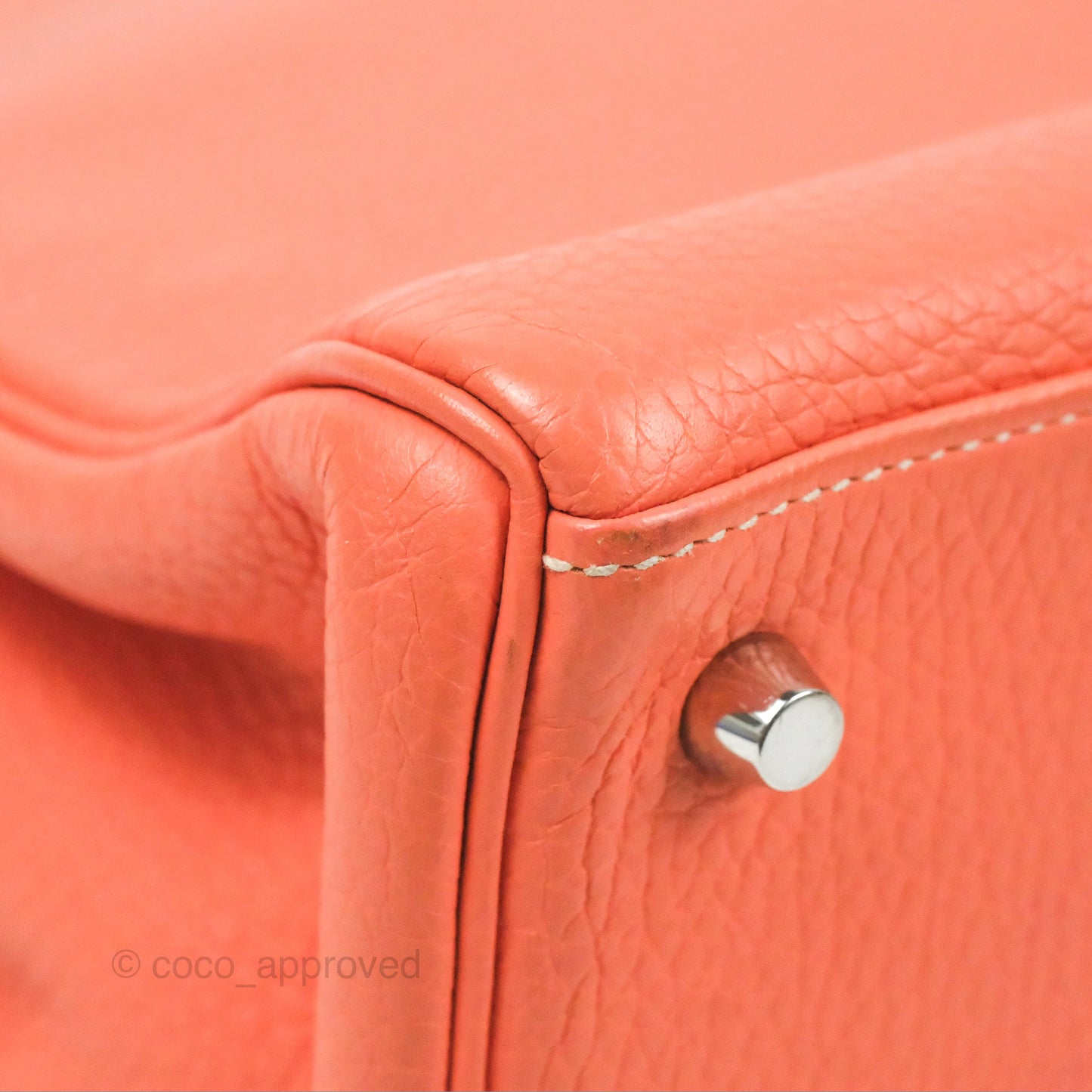 Hermès Kelly Retourne 28 Crevette Clemence Palladium Hardware