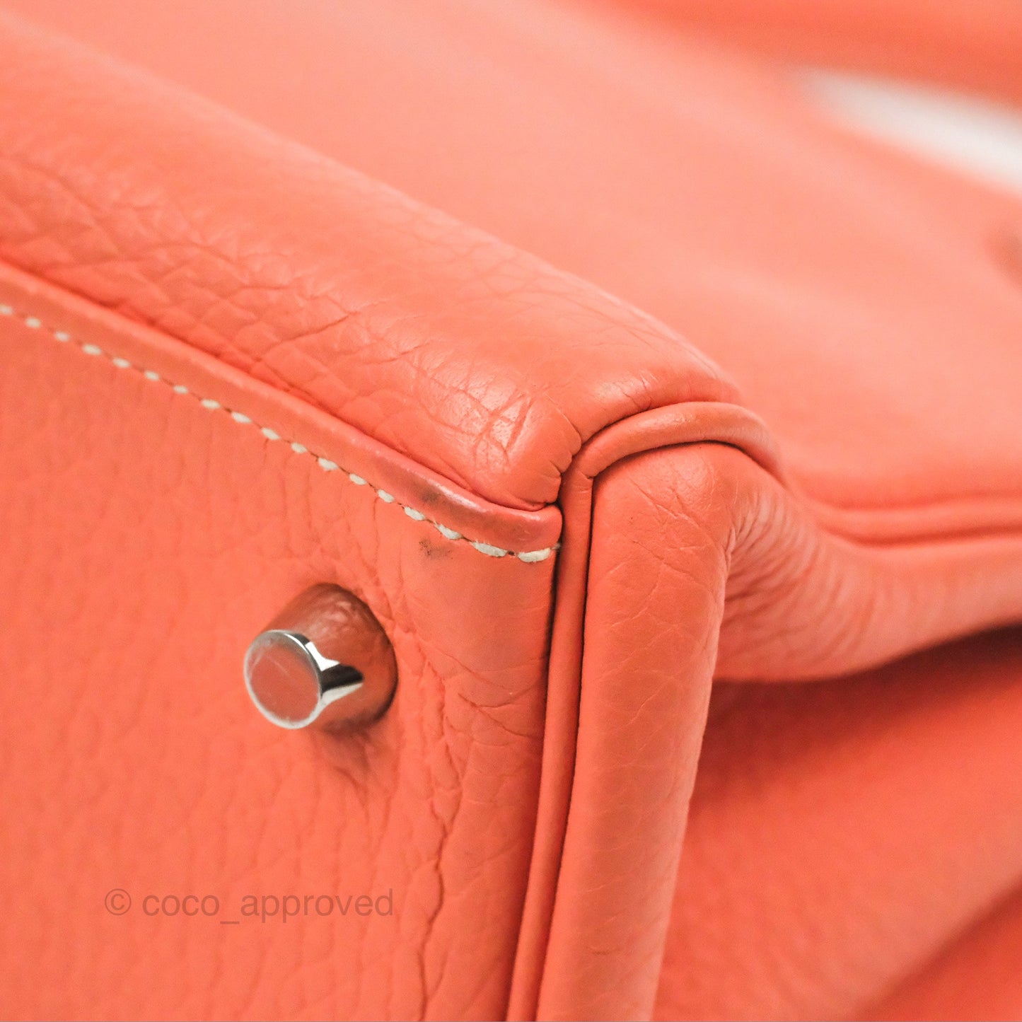 Hermès Kelly Retourne 28 Crevette Clemence Palladium Hardware