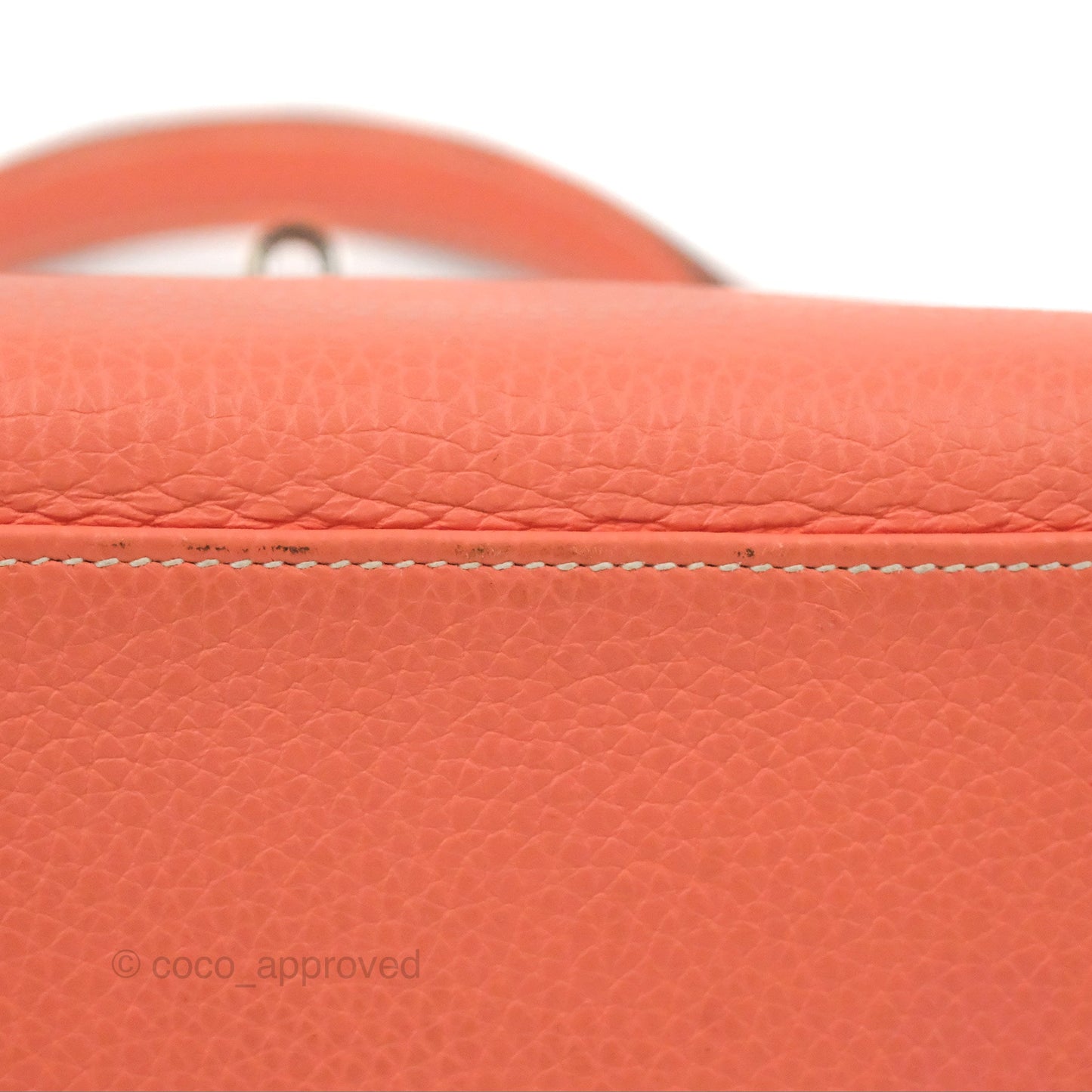Hermès Kelly Retourne 28 Crevette Clemence Palladium Hardware