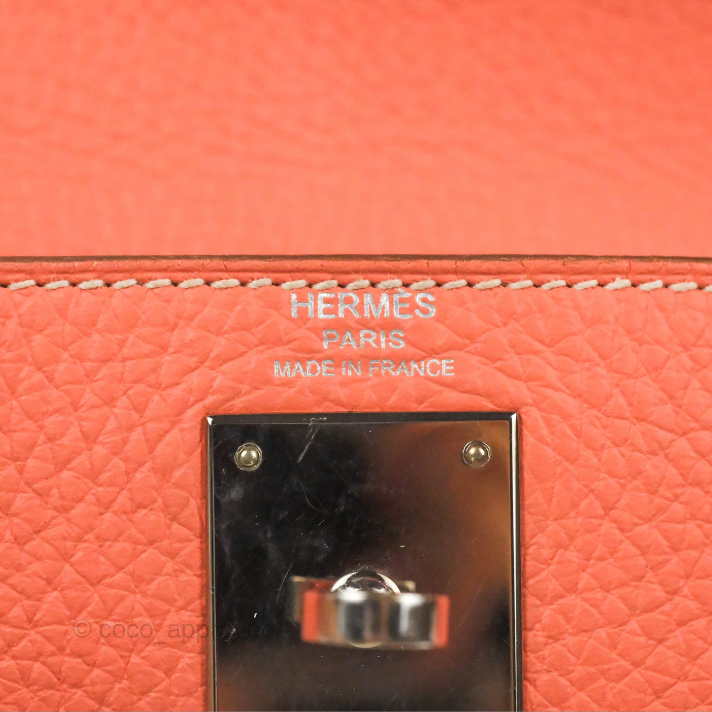 Hermès Kelly Retourne 28 Crevette Clemence Palladium Hardware