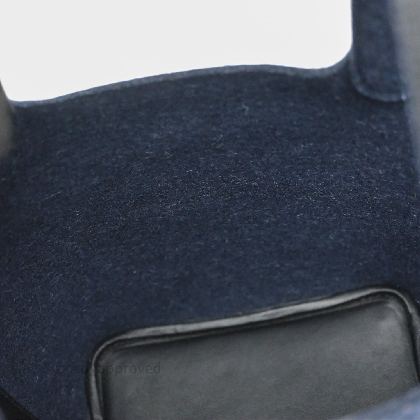 Hermès Picotin 18 Bleu Nuit 2Z / Swift Noir 89 Wool Feutre Swift Palladium Hardware