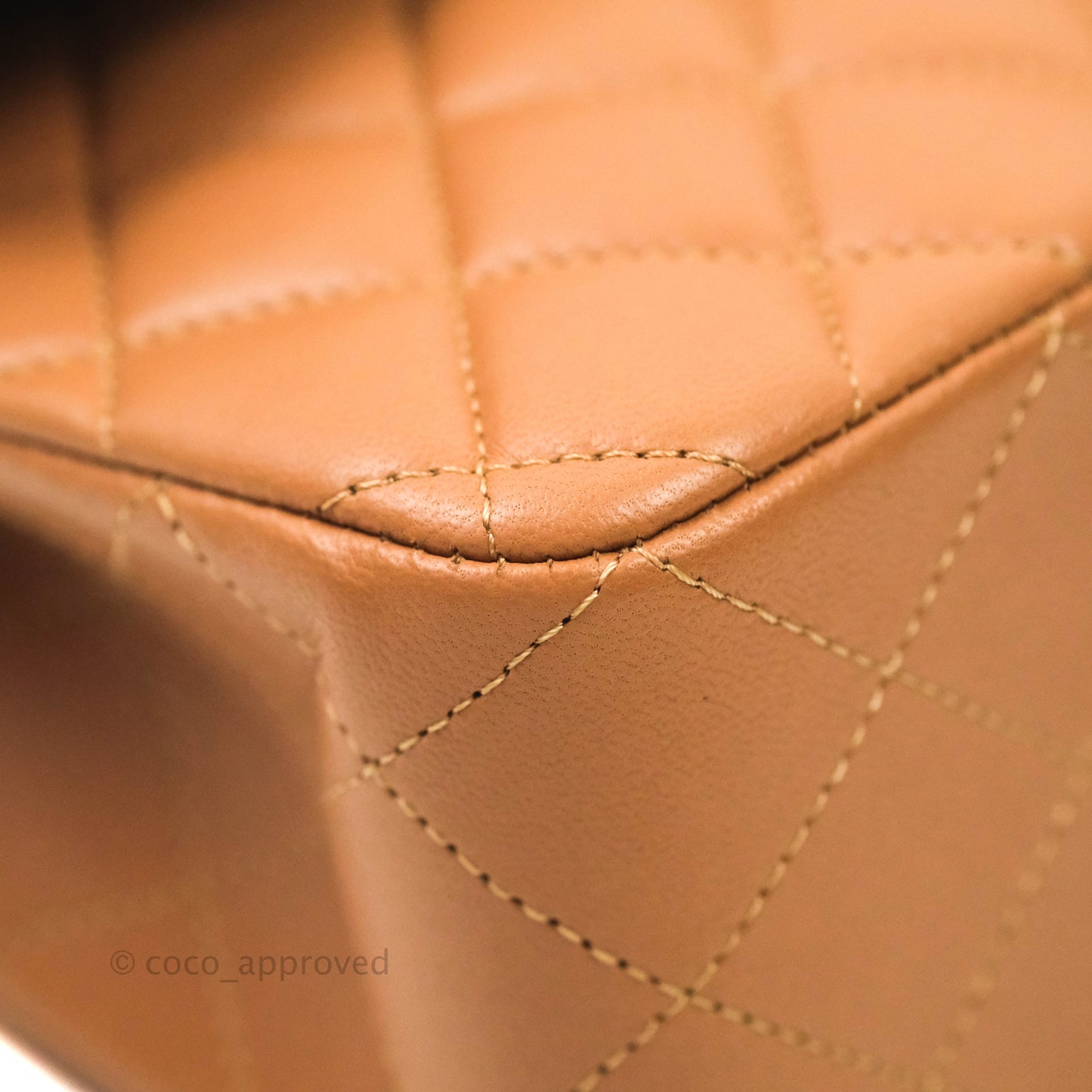 Chanel Classic Small S/M Flap Dark Beige Lambskin Gold Hardware