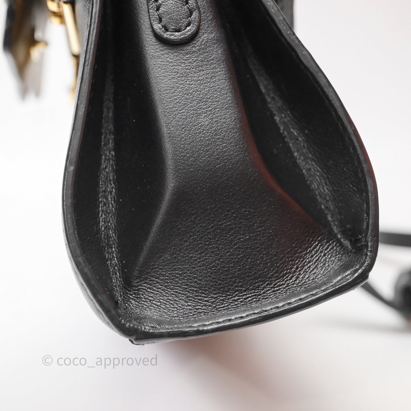 Delvaux Tempête Mini Black Calfskin Gold Hardware
