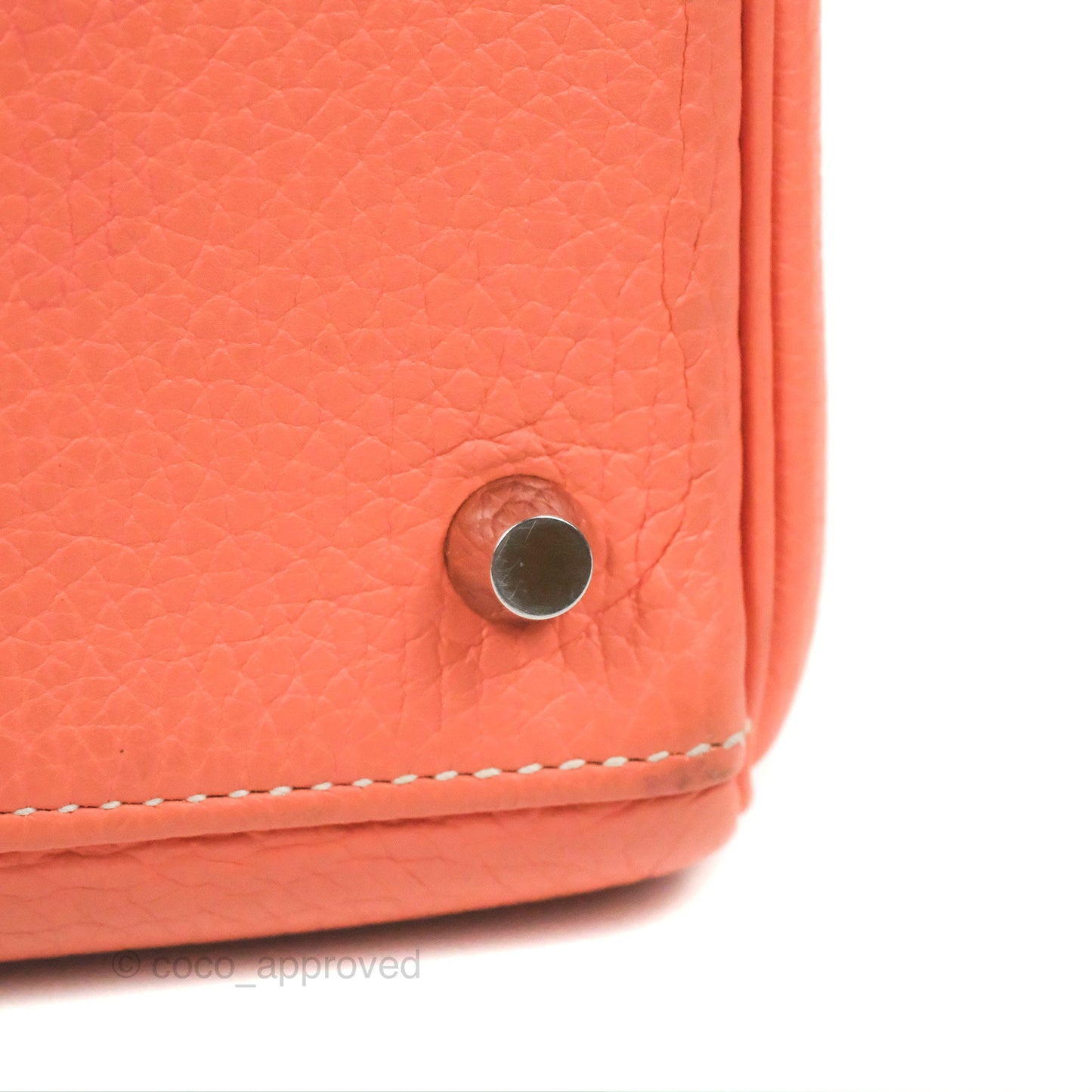 Hermès Kelly Retourne 28 Crevette Clemence Palladium Hardware