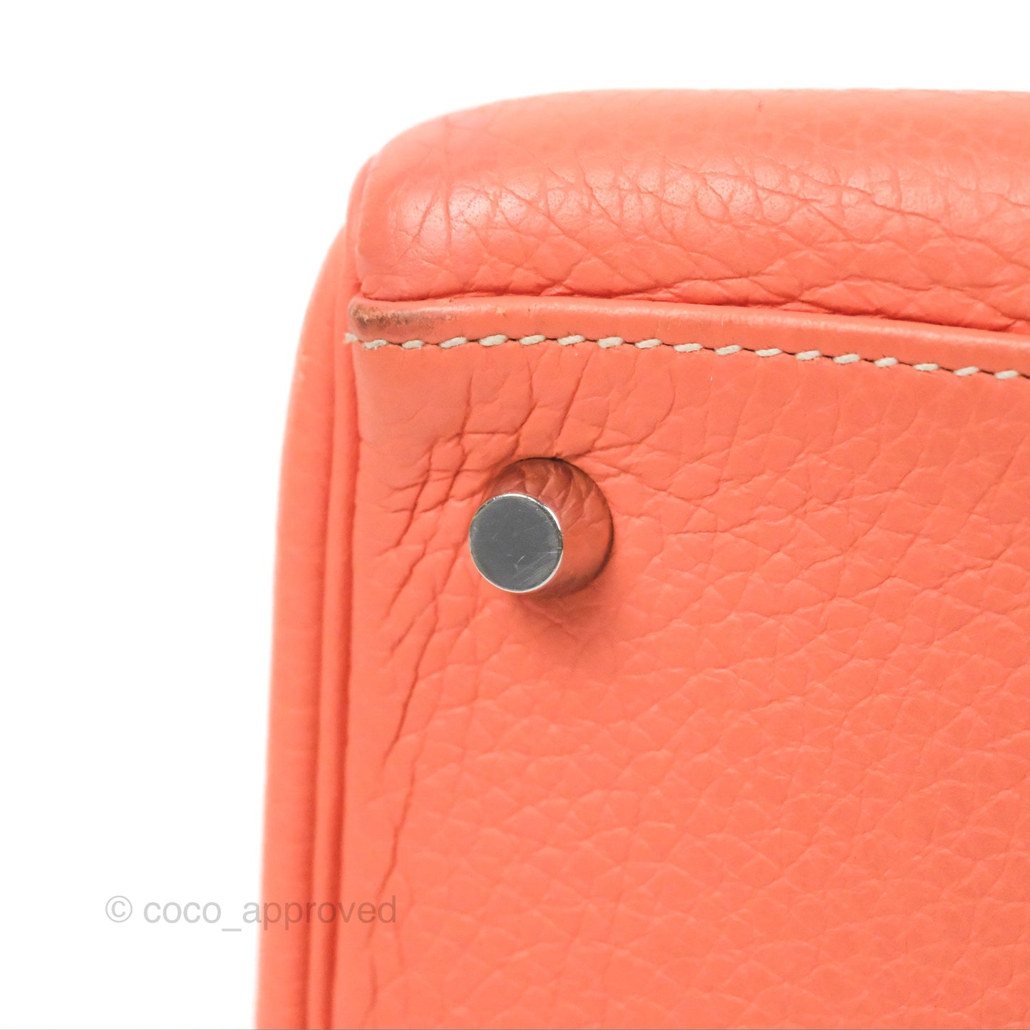 Hermès Kelly Retourne 28 Crevette Clemence Palladium Hardware