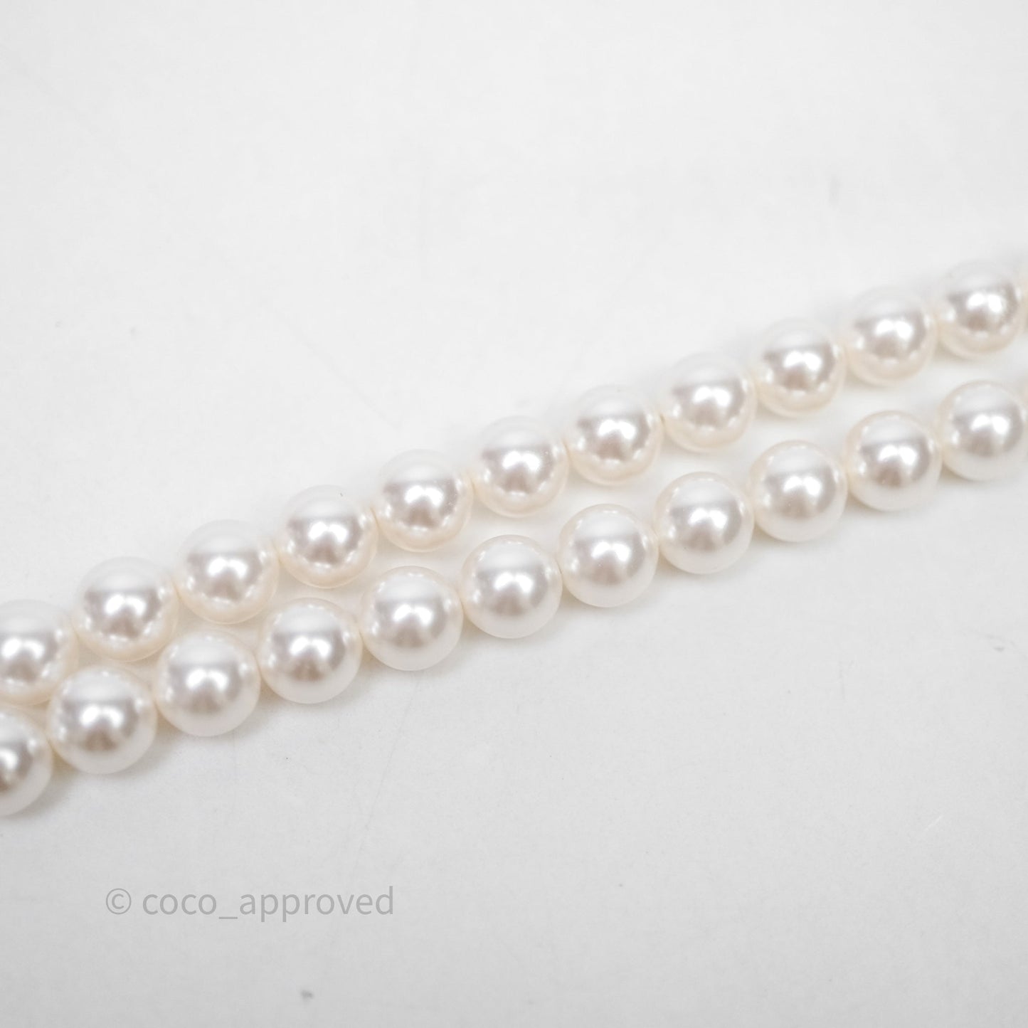 Chanel CC Pearl Belt Gold Tone 24C