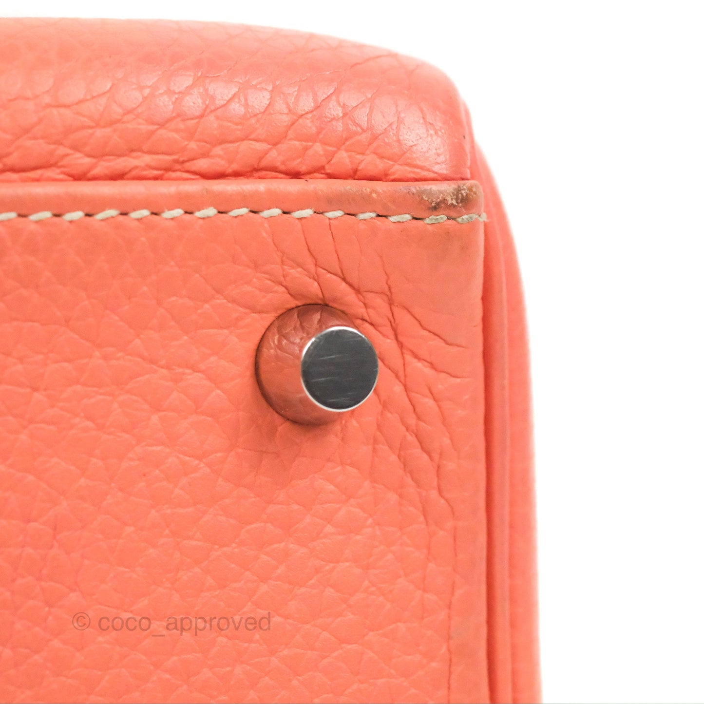 Hermès Kelly Retourne 28 Crevette Clemence Palladium Hardware