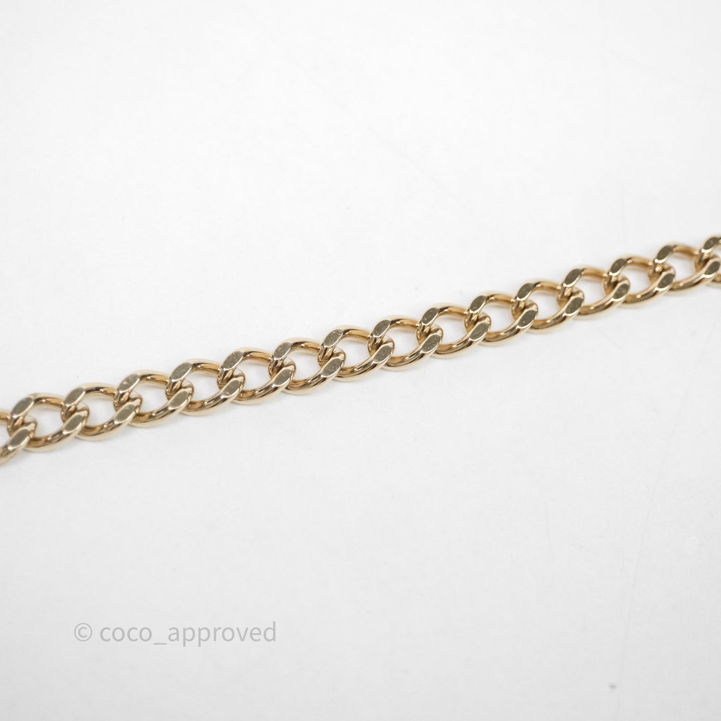 Chanel CC Pearl Belt Gold Tone 24C