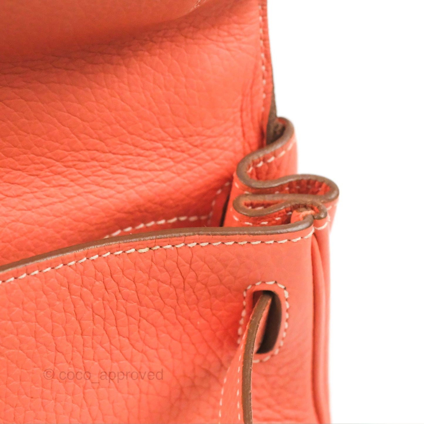 Hermès Kelly Retourne 28 Crevette Clemence Palladium Hardware