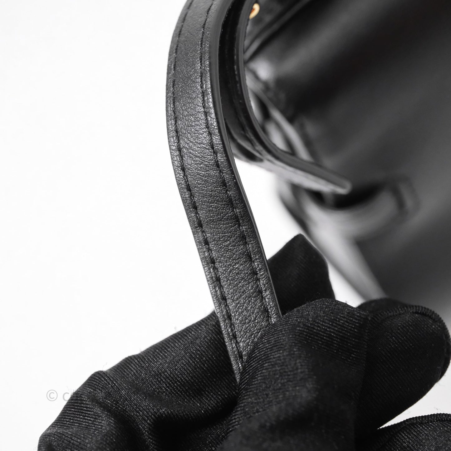 Delvaux Tempête Mini Black Calfskin Gold Hardware