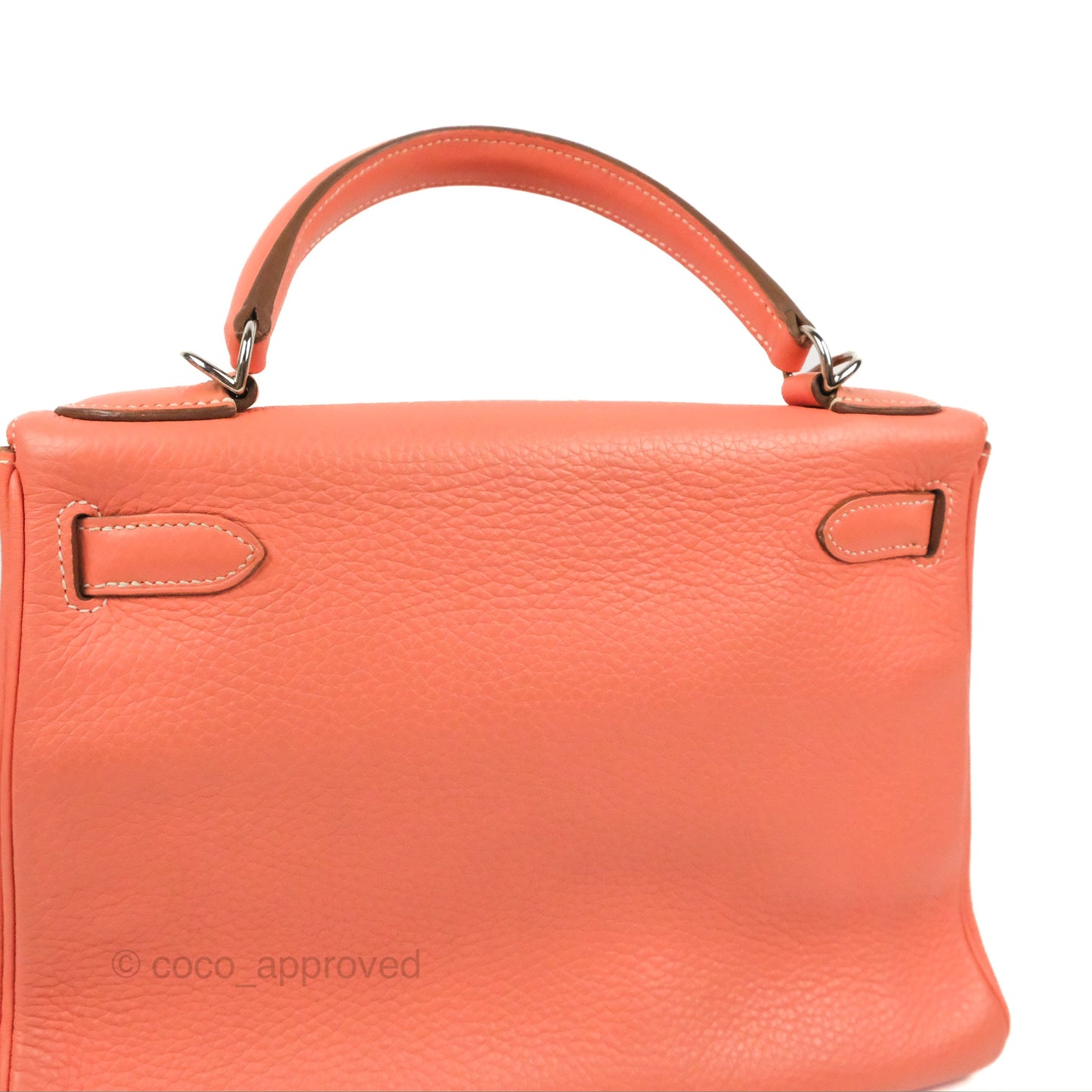 Hermès Kelly Retourne 28 Crevette Clemence Palladium Hardware