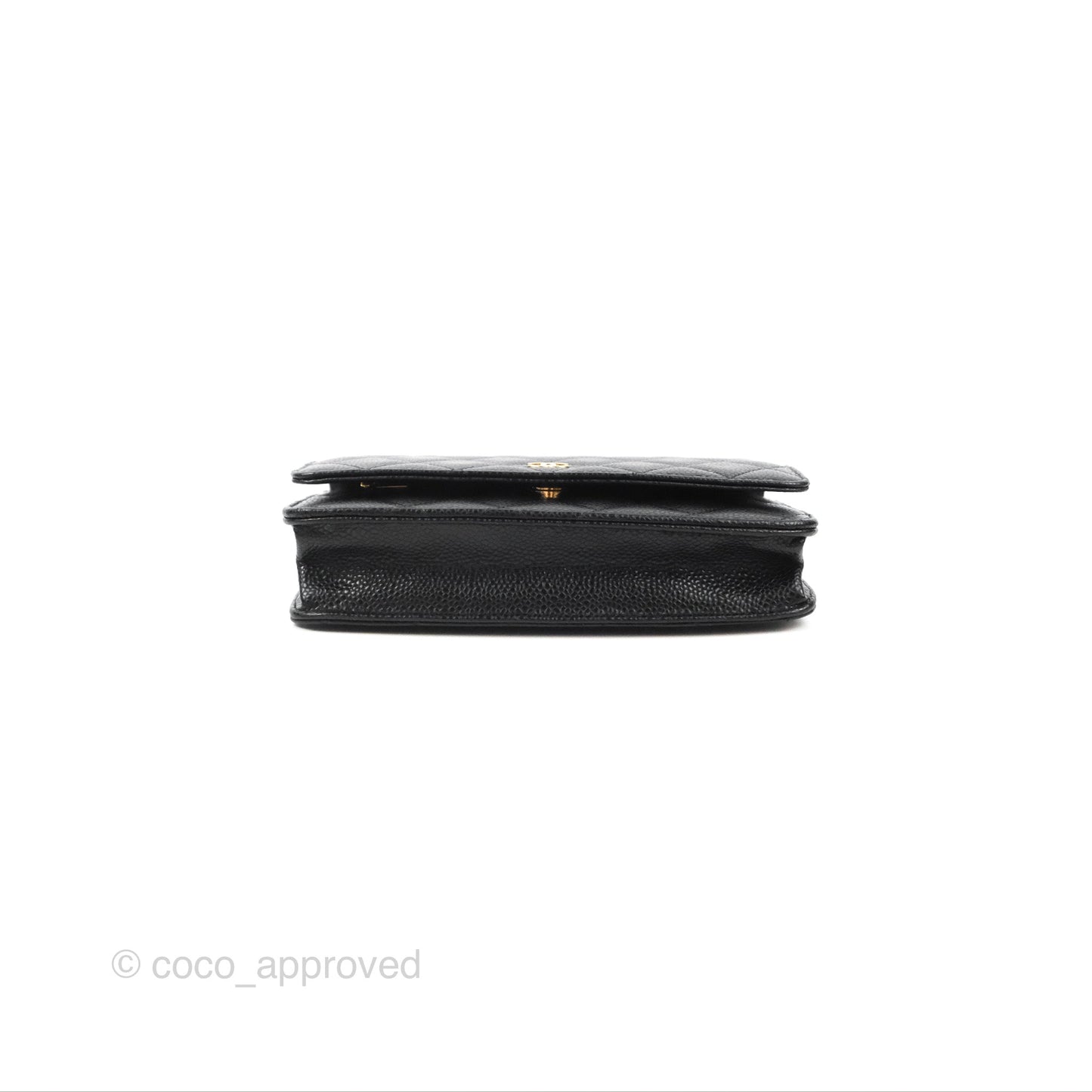 Chanel Quilted Classic WOC Black Caviar Gold Hardware