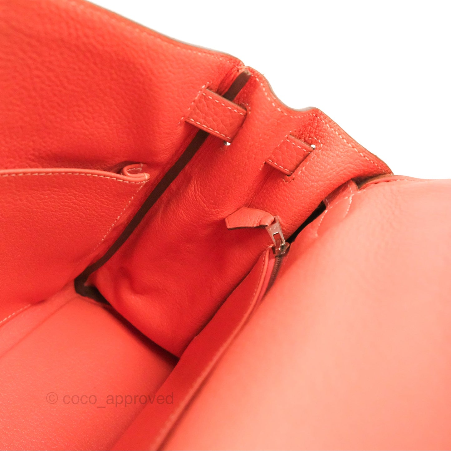 Hermès Kelly Retourne 28 Crevette Clemence Palladium Hardware