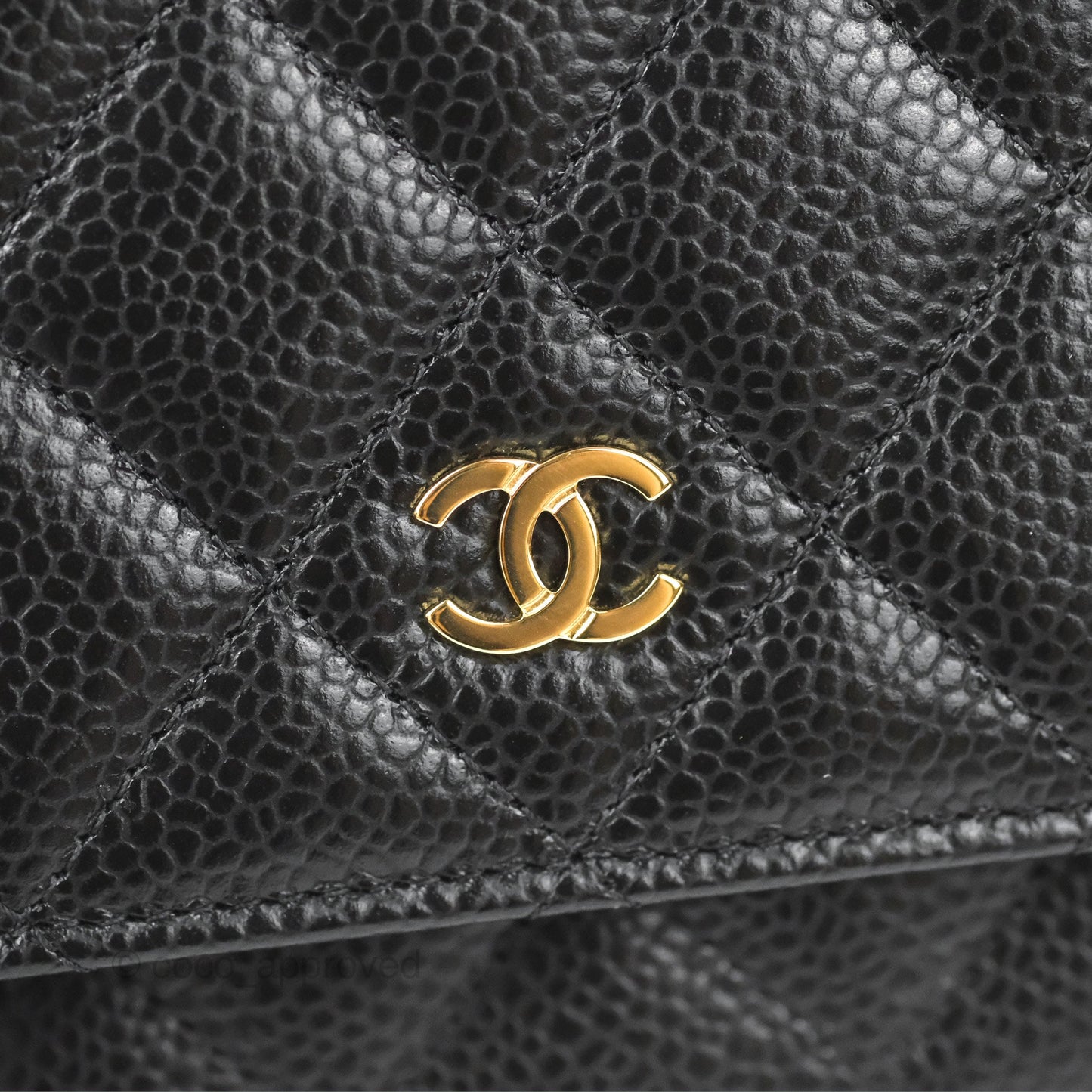 Chanel Quilted Classic WOC Black Caviar Gold Hardware