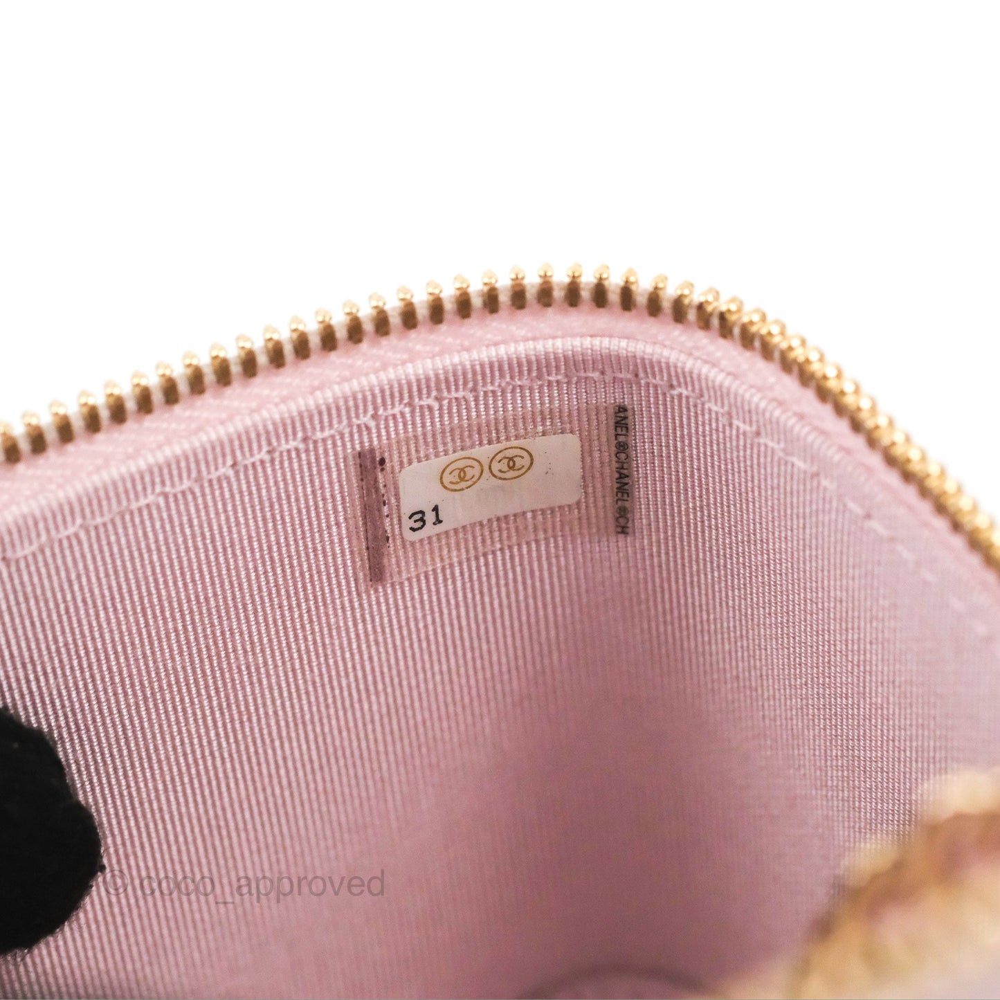Chanel Mini Vanity With Chain Pink Caviar Gold Hardware
