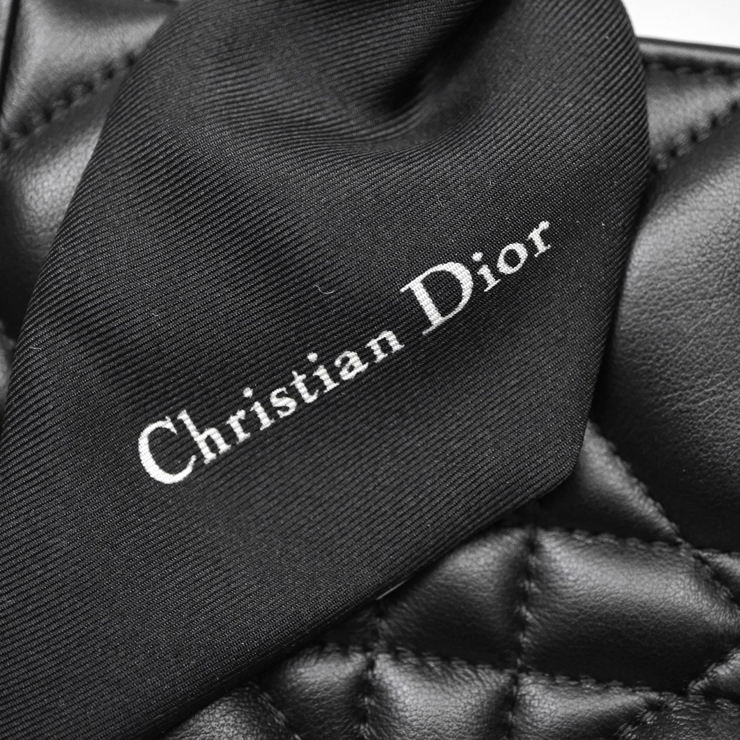 Christian Dior Mini Dior Book Tote Black Macrocannage Calfskin Gold Hardware